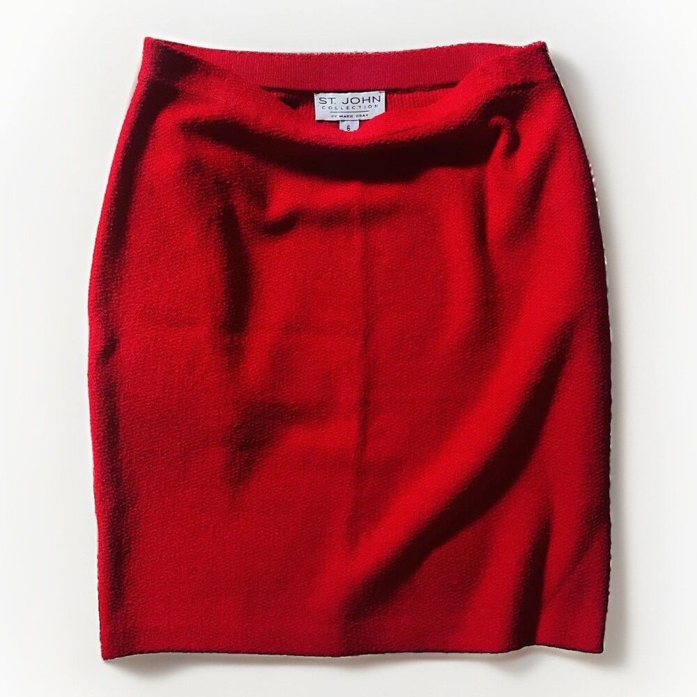 ST. JOHN Collection Signature Knit Vintage Skirt